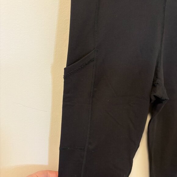 OFFLINE By Aerie The Hugger High Waisted Foldover Legging Black Size S pockets - Picture 3 of 13
